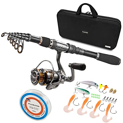 Algopix Similar Product 3 - PLUSINNO Telescopic Fishing Rod and