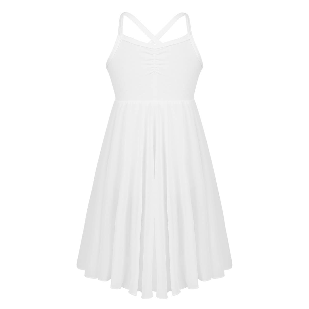 Algopix Similar Product 3 - TiaoBug Girls Spaghetti Chiffon Ballet