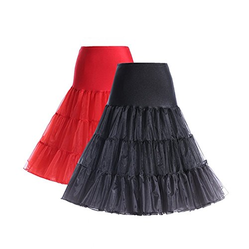 Algopix Similar Product 12 - Boolavard 50s Petticoat Underskirt