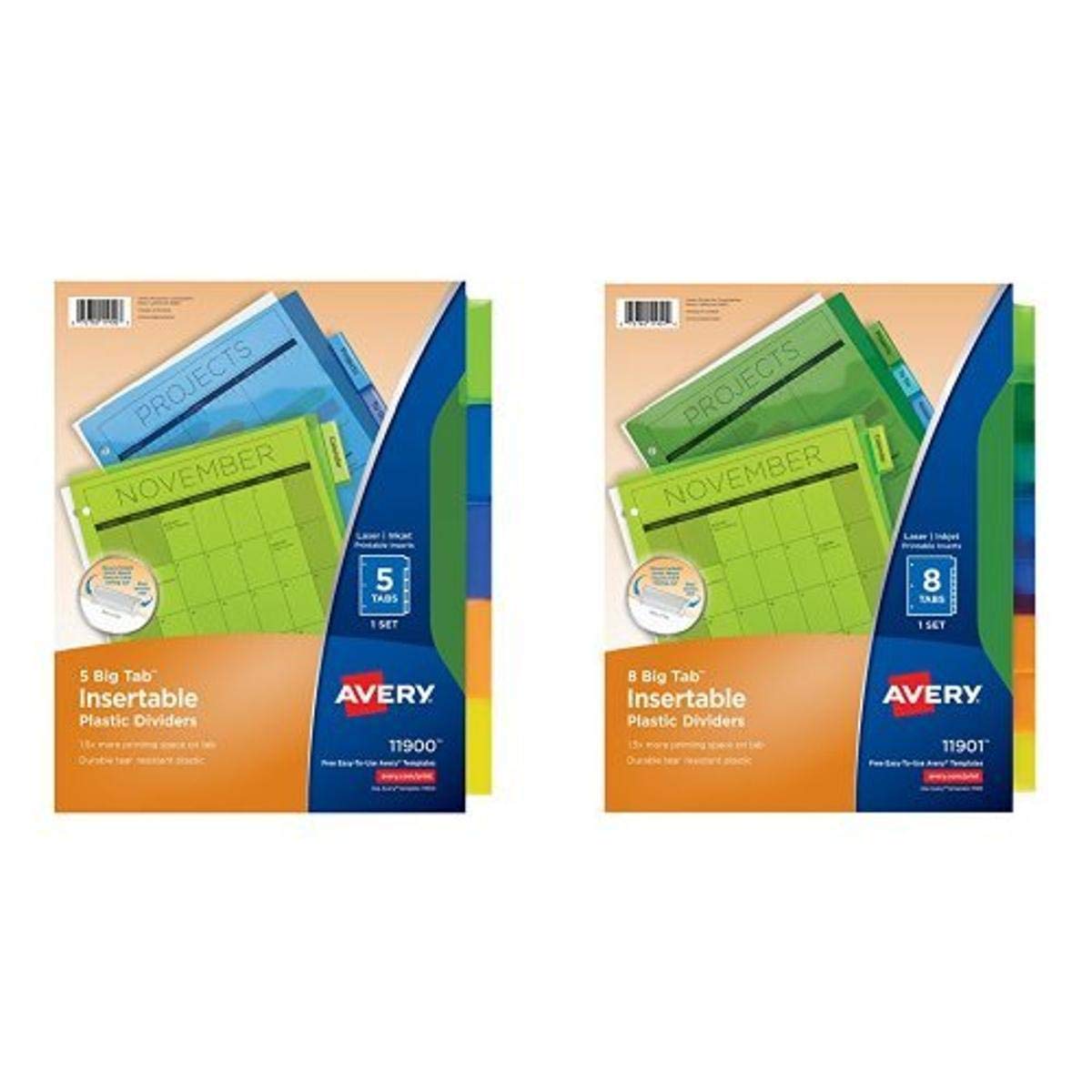 Algopix Similar Product 10 - Avery Big Tab Insertable Plastic