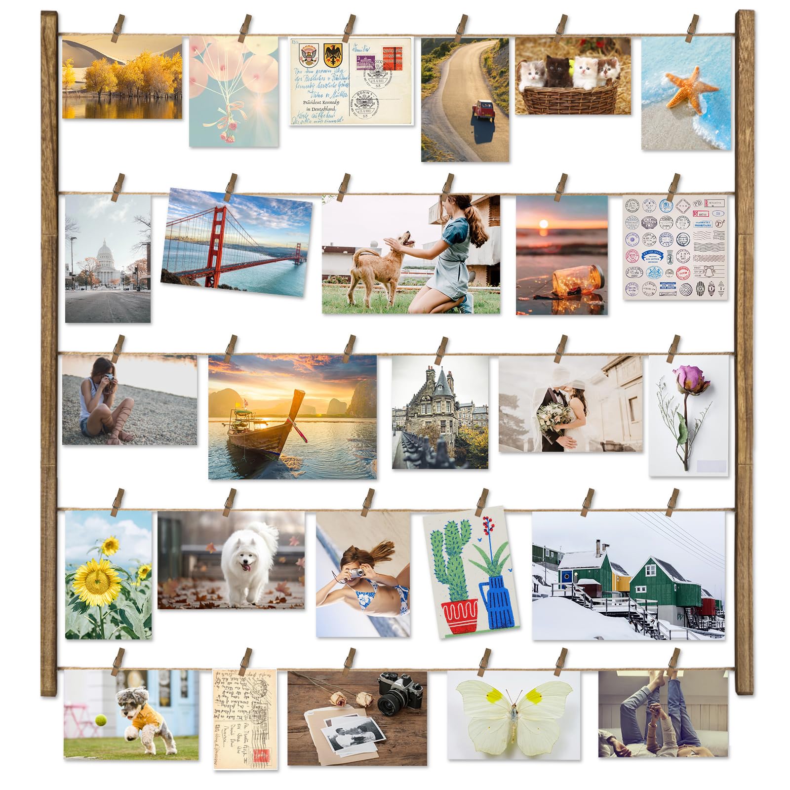 Algopix Similar Product 3 - LoveKANKEI Wood Picture Photo Frame