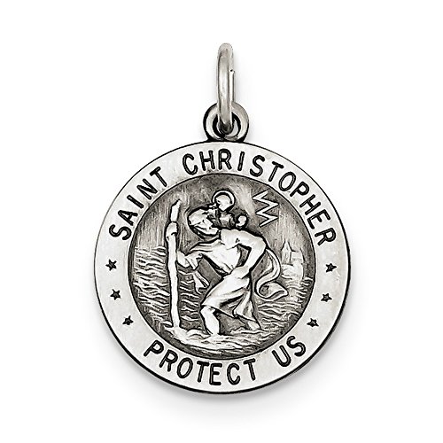 Algopix Similar Product 9 - Sterling Silver St Christopher Us Navy