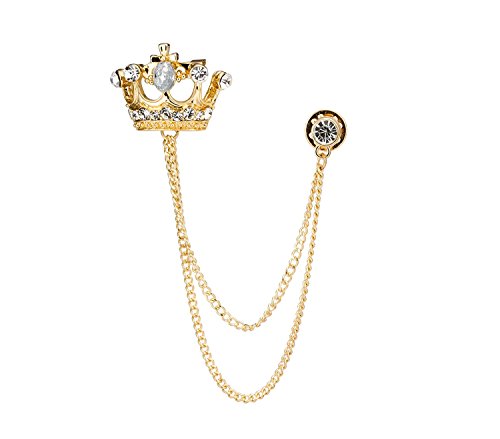 Algopix Similar Product 4 - Knighthood Mens Golden Crown With