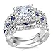 Algopix Similar Product 6 - Newshe Jewellery Princess Moissanite