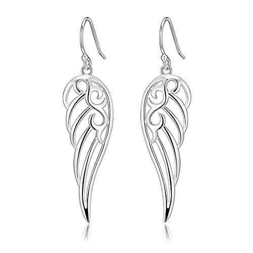 Algopix Similar Product 4 - Sterling Silver Angel Wings Design