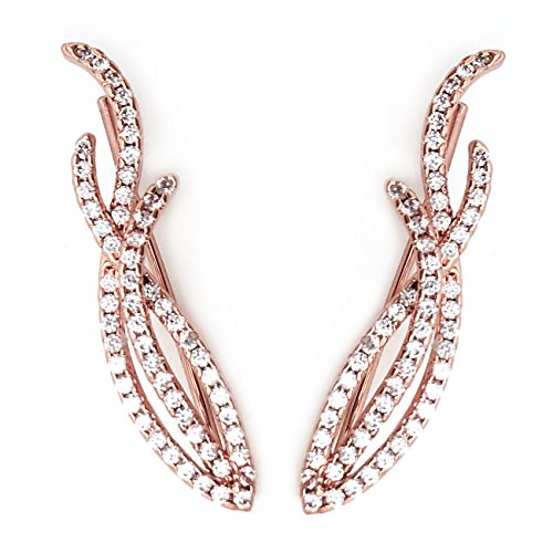 Algopix Similar Product 17 - Ear Pins Wrap Earrings CZ Climber