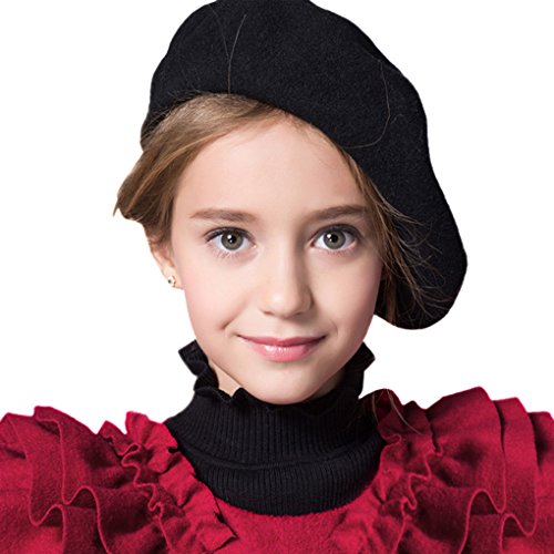 Algopix Similar Product 4 - Wool French Beret Cap for Girls Boys