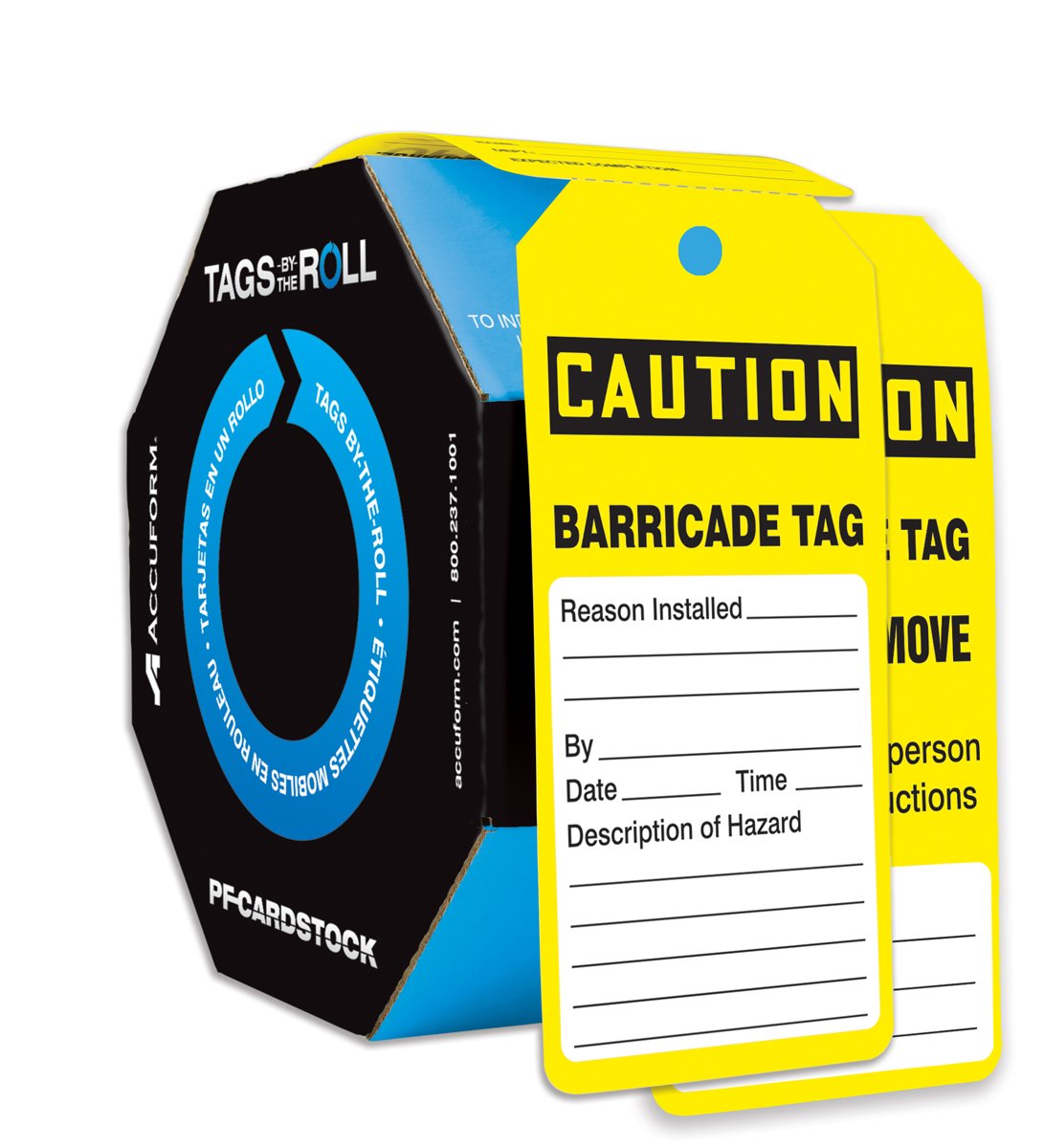 Algopix Similar Product 11 - Accuform 100 Caution Barricade TAG
