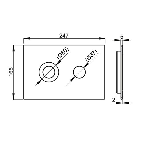 Algopix Similar Product 6 - Alcaplast Dual Flush-Actuator Plate Turn