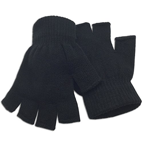 Algopix Similar Product 1 - Winter Fingerless Gloves Half Finger