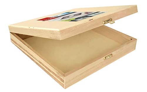 Algopix Similar Product 6 - Plaid 40645e Natural Wood Cigar Box