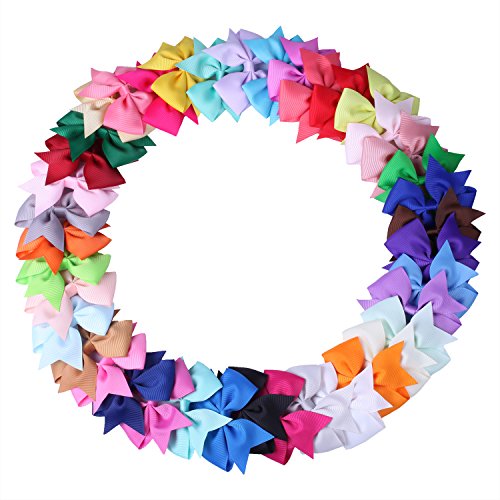 Algopix Similar Product 10 - 40 pcs 3 inch Hair Bows for Girls Baby