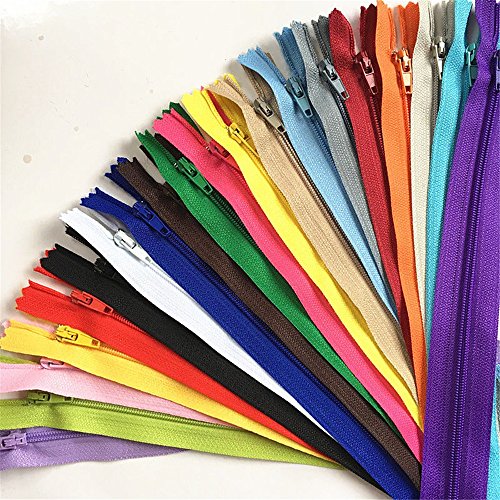Algopix Similar Product 14 - WKXFJJWZC 40pcs Nylon Coil Zippers
