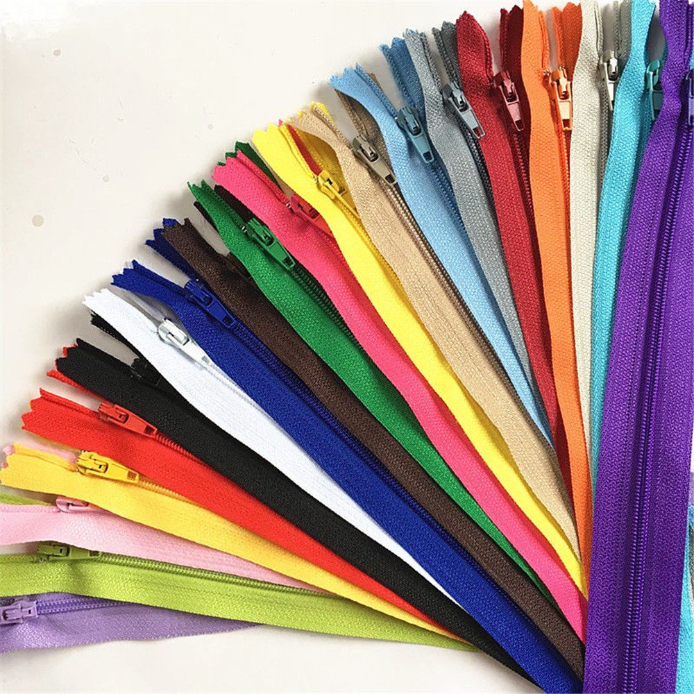 Algopix Similar Product 12 - WKXFJJWZC 40pcs Nylon Coil Zippers