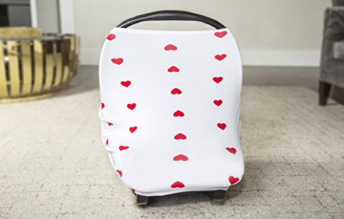 Algopix Similar Product 19 - Carseat Canopy Jersey Stretch - Ruby