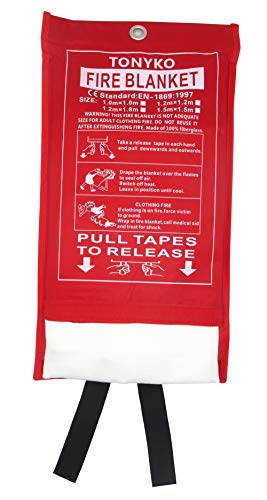 Algopix Similar Product 2 - Tonyko Fiberglass Fire Blanket for
