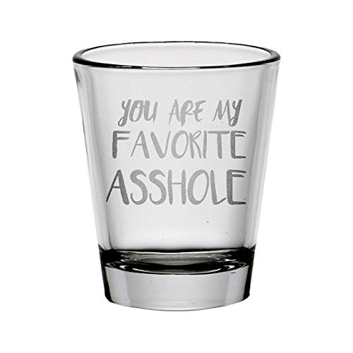 Algopix Similar Product 12 - You Are My Favorite Asshole Shot Glass
