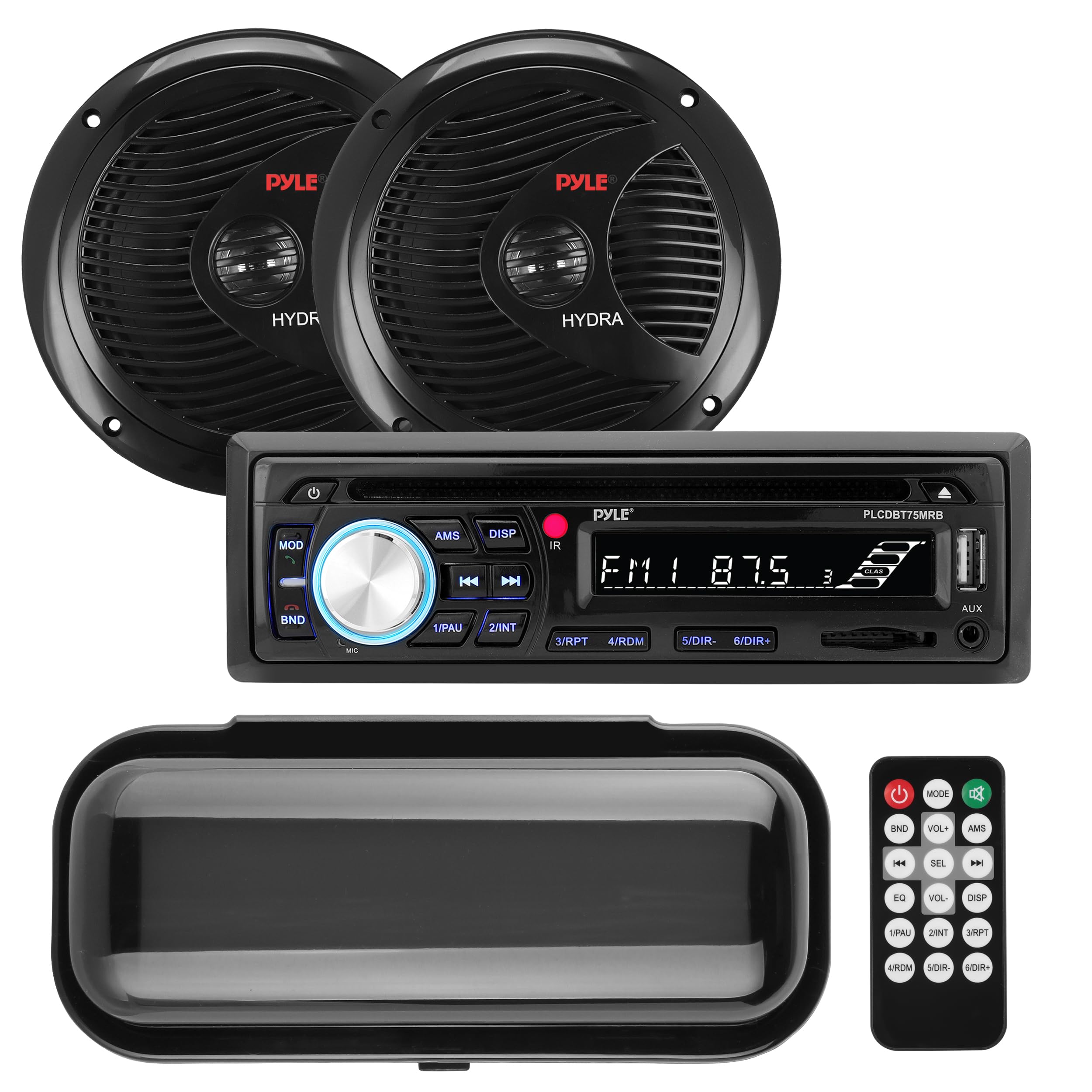 Algopix Similar Product 2 - Pyle Marine Stereo Receiver Speaker Kit