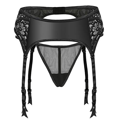 Algopix Similar Product 4 - Slocyclub Women High Waist Faux Leather