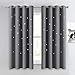 Algopix Similar Product 11 - NICETOWN Hollow Star Blackout Curtain 