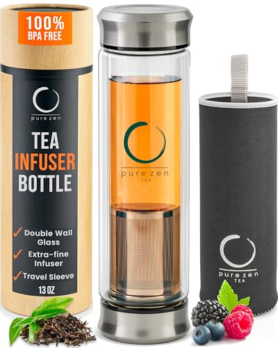 Algopix Similar Product 12 - Pure Zen Tea Infuser Bottle Double