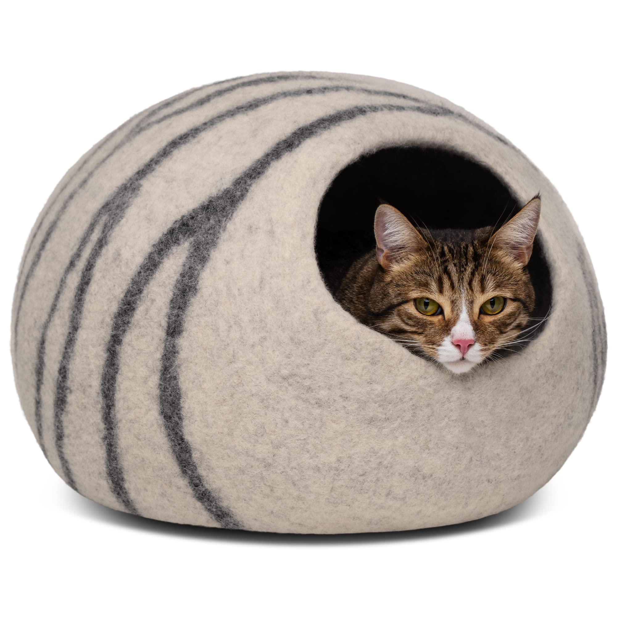 Algopix Similar Product 5 - MEOWFIA Cat Cave  Premium Felt Cat Bed