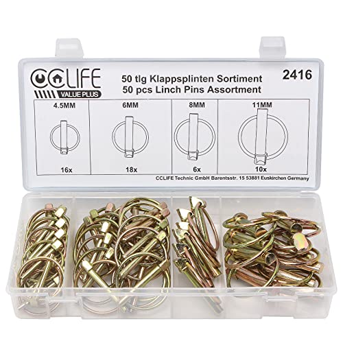 Algopix Similar Product 1 - 50 pcs Lynch Pin Trailer Linchpin