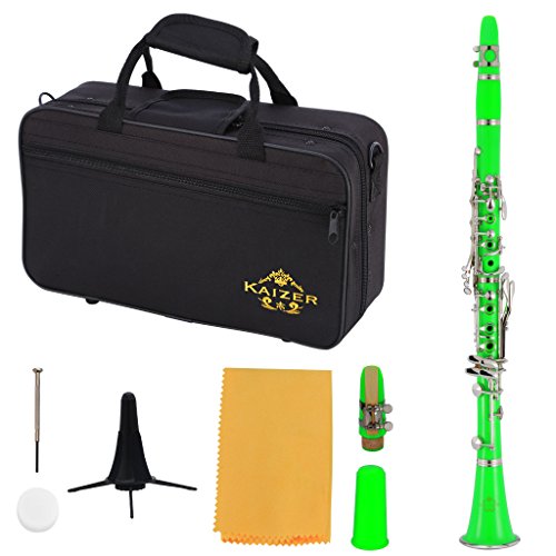 Algopix Similar Product 18 - Kaizer Clarinet B Flat Bb Green