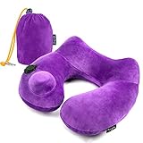 Algopix Similar Product 12 - AirComfy Inflatable Neck Travel Pillow