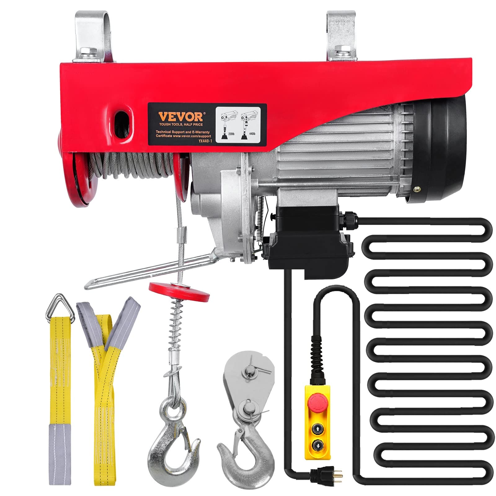 Algopix Similar Product 3 - Happybuy 440 lbs Lift Electric Hoist