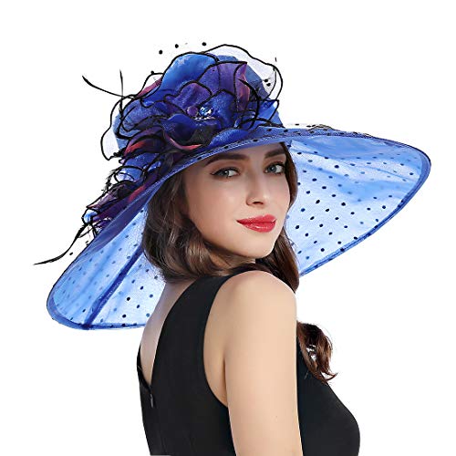Algopix Similar Product 20 - Womens Organza Church Derby Fascinator