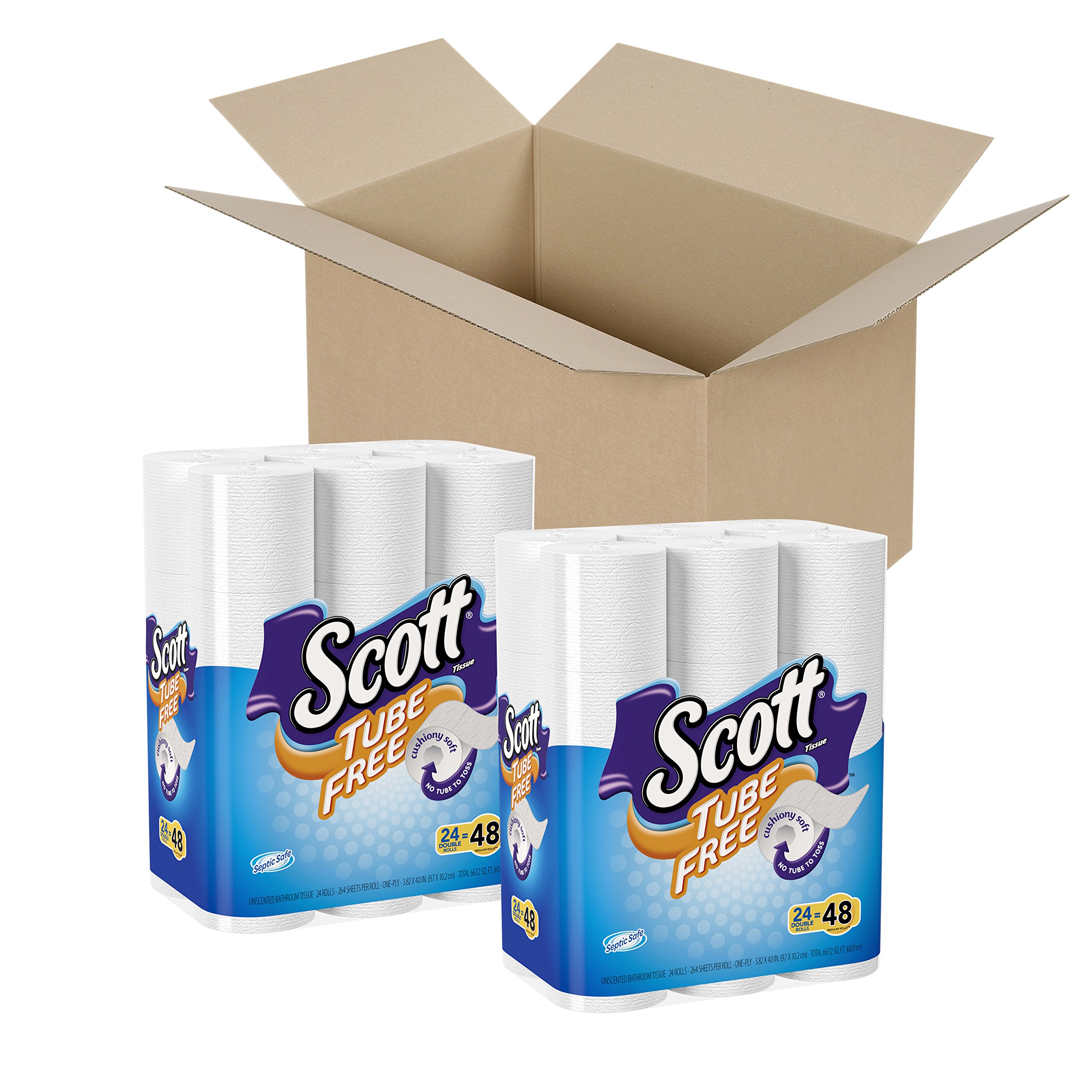 Algopix Similar Product 13 - Scott TubeFree Toilet Paper Double