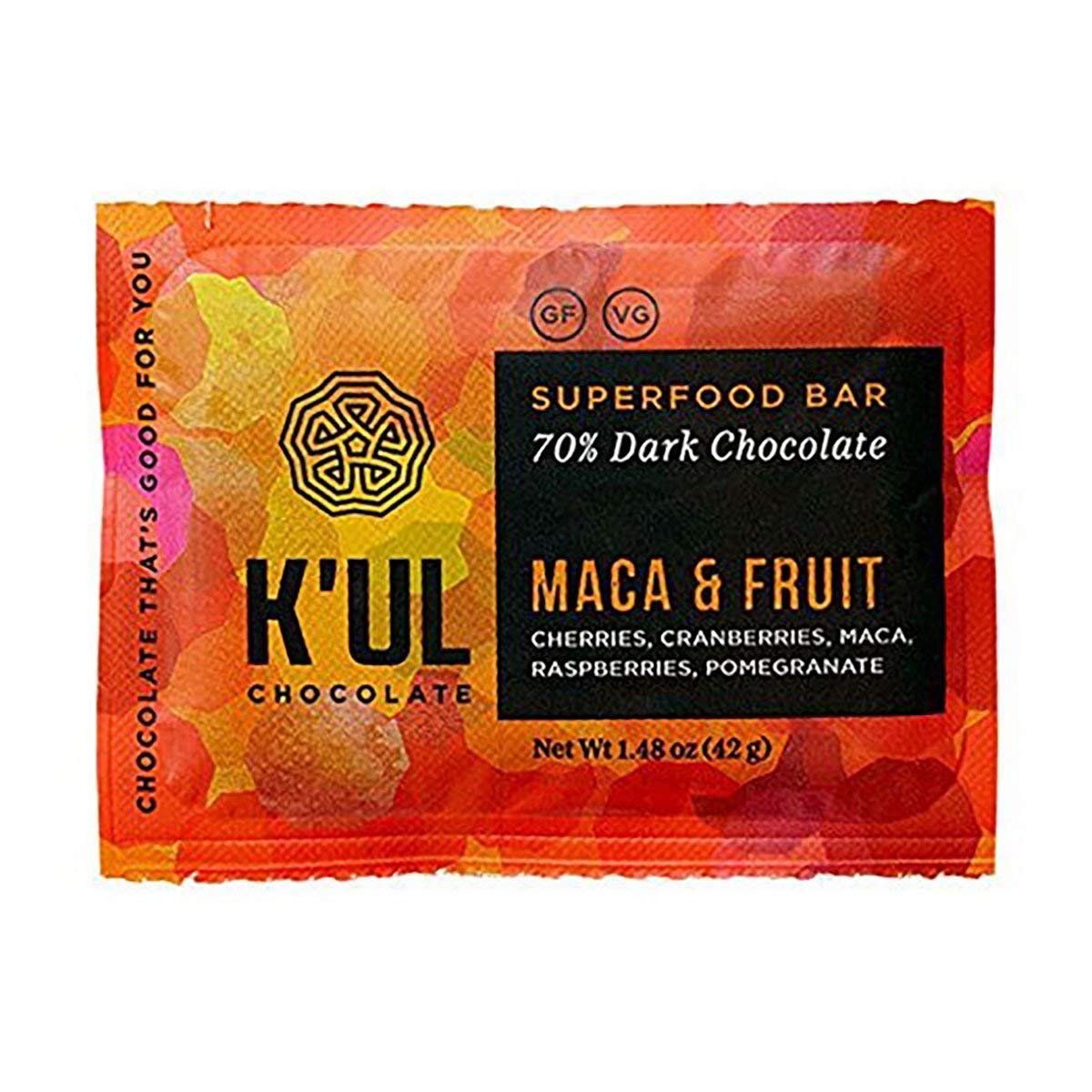 Algopix Similar Product 13 - KUL CHOCOLATE Stamina Dark Chocolate