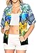 Algopix Similar Product 14 - LA LEELA Womens Tunic Hawaiian Shirt