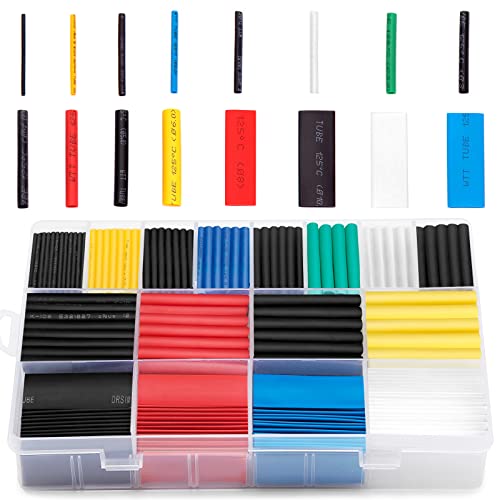Algopix Similar Product 20 - Ginsco 580 pcs 21 Heat Shrink Tubing