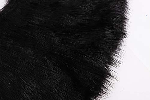 Algopix Similar Product 8 - Flower Girls Wrap Shawl Faux Fur