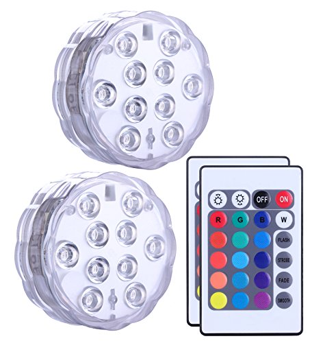 Algopix Similar Product 9 - Qoolife Submersible LED Lights Remote