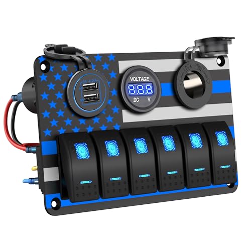 Algopix Similar Product 4 - IZTOSS 3 Gang Rocker Switch Panel with