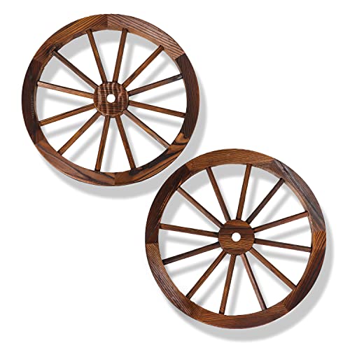 Algopix Similar Product 15 - Decorative Vintage Wood Garden Wagon