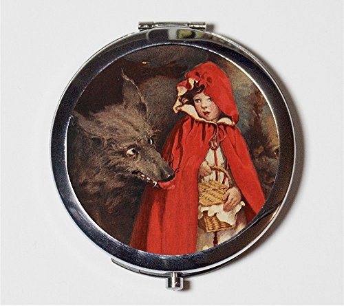 Algopix Similar Product 8 - Little Red Riding Hood Compact Mirror