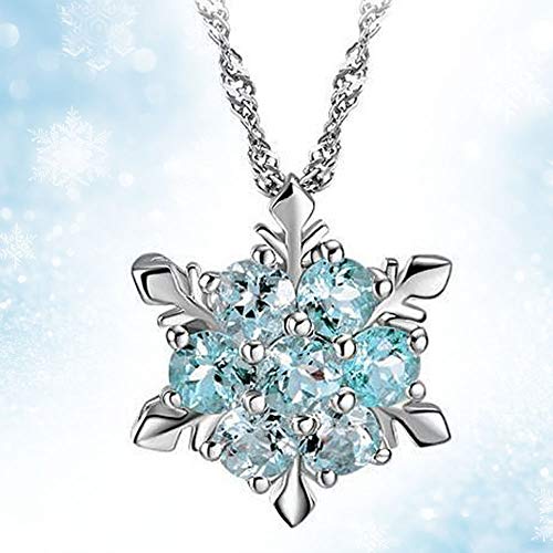Algopix Similar Product 4 - Girls Frozen Snowflake Crystal Pendant