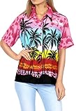Algopix Similar Product 6 - LA LEELA Womens Hawaiian Shirt Beach