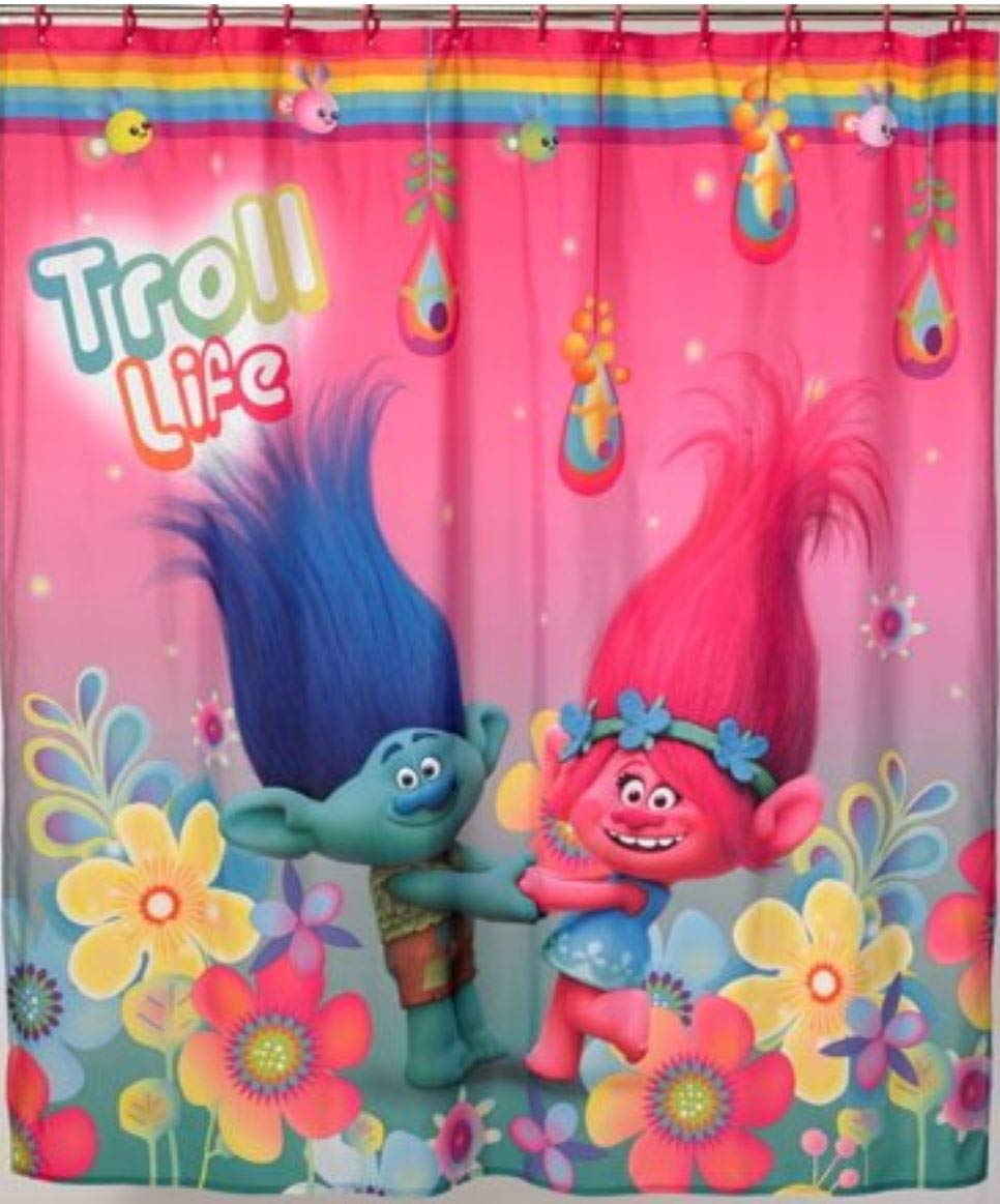 Algopix Similar Product 7 - Trolls Hugfest Shower Curtain