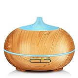 Algopix Similar Product 7 - KBAYBO 400ml Aroma Diffuser Wood Grain