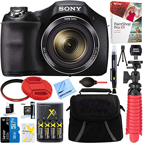 Algopix Similar Product 19 - Sony CyberShot DSCH300 Black Digital