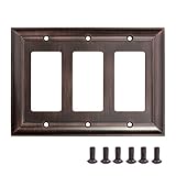 Algopix Similar Product 6 - Amazon Basics Triple Gang Light Switch