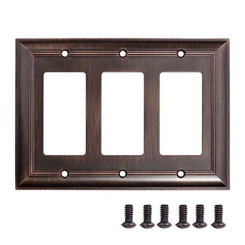 Algopix Similar Product 15 - Amazon Basics Triple Gang Light Switch