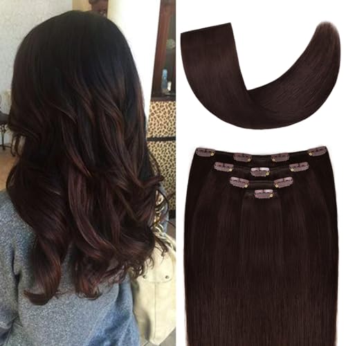 Algopix Similar Product 9 - 14 Clip in Hair Extensions Remy Human