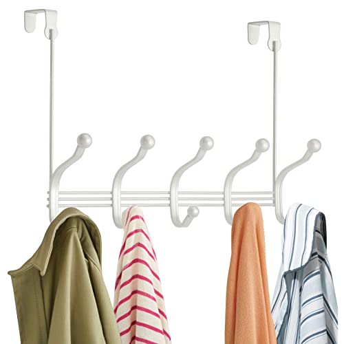 Algopix Similar Product 11 - mDesign Decorative Over Door 10 Hook