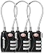 Algopix Similar Product 7 - Fosmon TSA Approved Cable Locks for